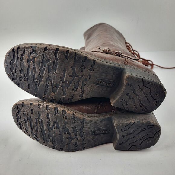 Eurosoft by SOFFT Carlen Lace-Up Knee High Boot Brown Leather Size 7M - Picture 13 of 13